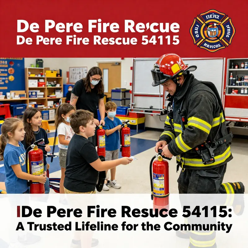 De Pere Fire Rescue actively serves the 54115 community, showcasing their dedication to public safety.