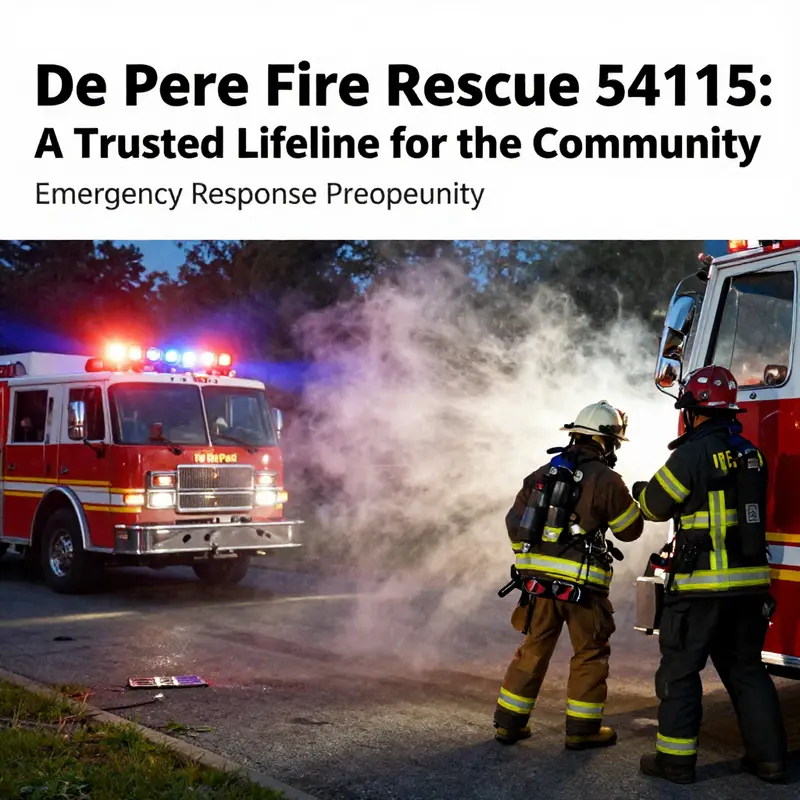 De Pere Fire Rescue actively serves the 54115 community, showcasing their dedication to public safety.