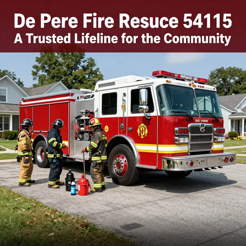De Pere Fire Rescue actively serves the 54115 community, showcasing their dedication to public safety.