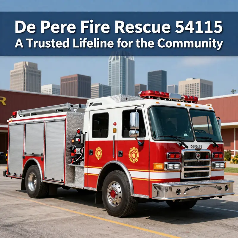 De Pere Fire Rescue actively serves the 54115 community, showcasing their dedication to public safety.