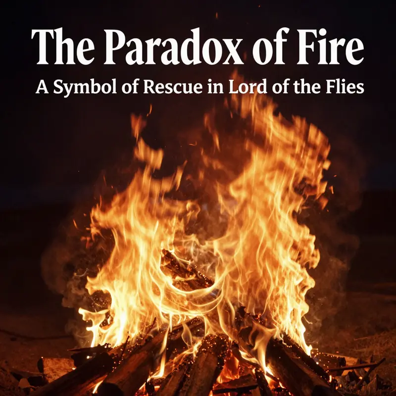 The flickering fire ignites hope among the boys, symbolizing their connection to civilization.