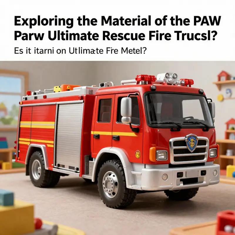 The PAW Patrol Ultimate Rescue Fire Truck beautifully showcased in a playroom, capturing attention as a prized toy.