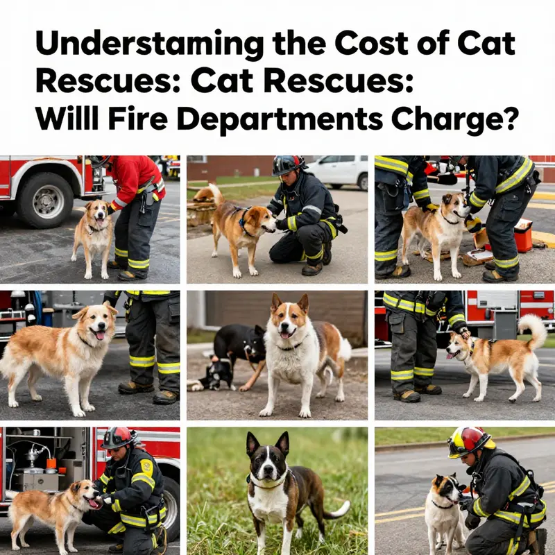 A firefighter rescues a cat, emphasizing the dedication of fire departments to animal welfare.