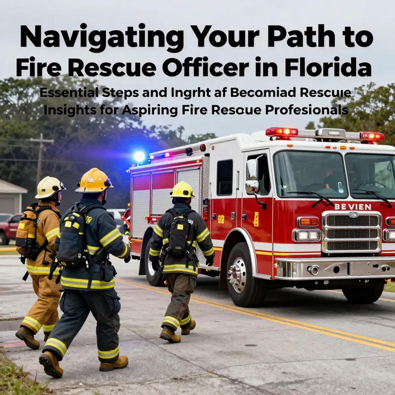 A fire rescue team in action, showcasing teamwork and bravery while responding to an emergency.