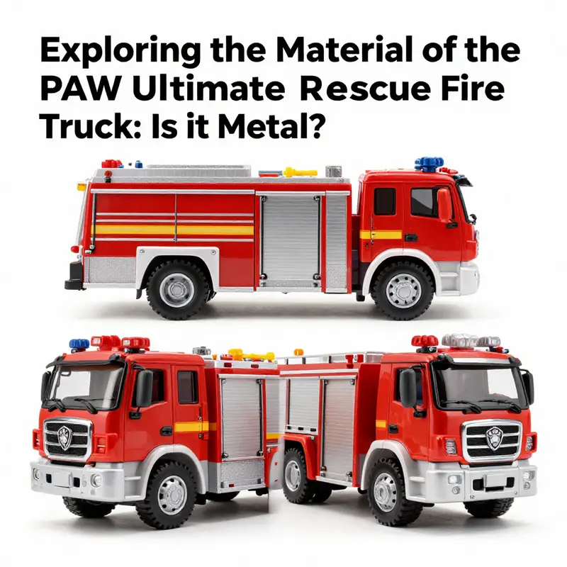 The die-cast metal construction of the Patrol Ultimate Rescue Fire Truck exemplifies durability and design.