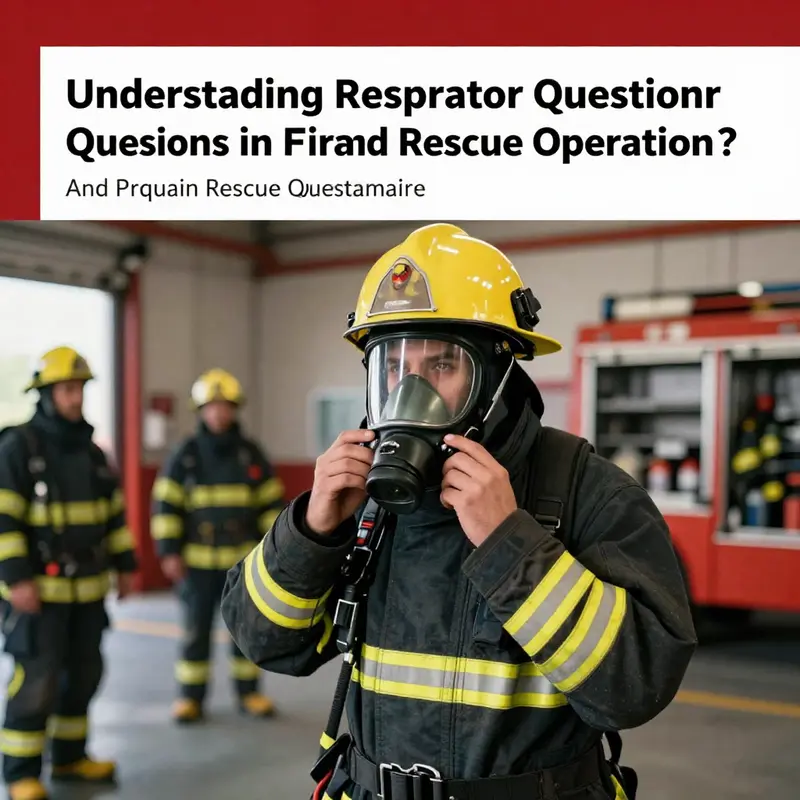 A firefighter ensures proper respirator fitting, emphasizing the importance of safety in operations.