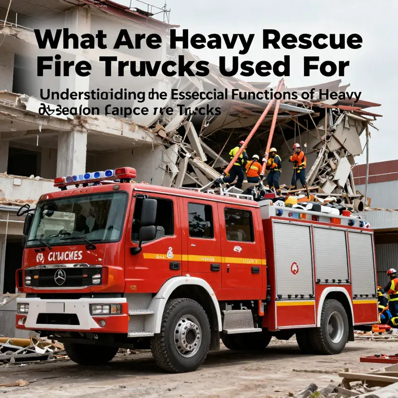 Firefighters extract a trapped individual using a heavy rescue fire truck’s hydraulic equipment.