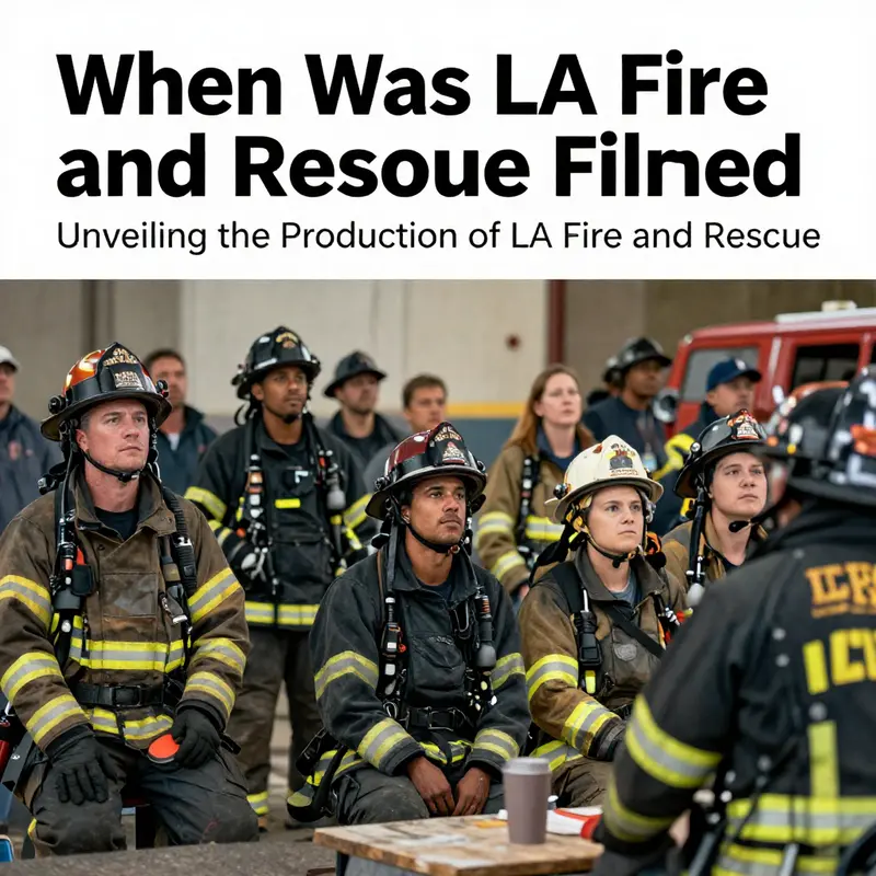 A behind-the-scenes look at the filming of LA Fire and Rescue in action.