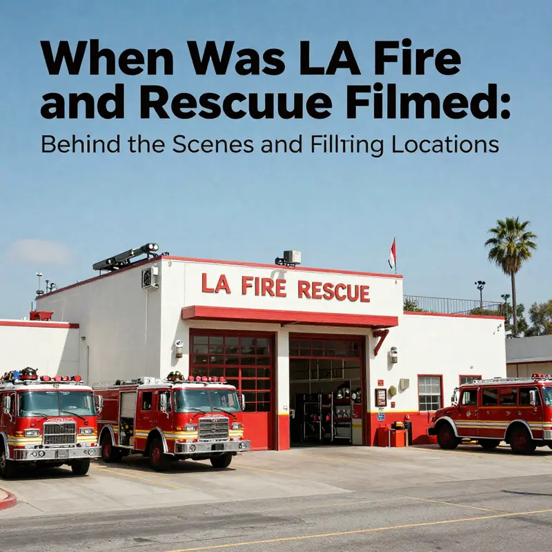A behind-the-scenes look at the filming of LA Fire and Rescue in action.