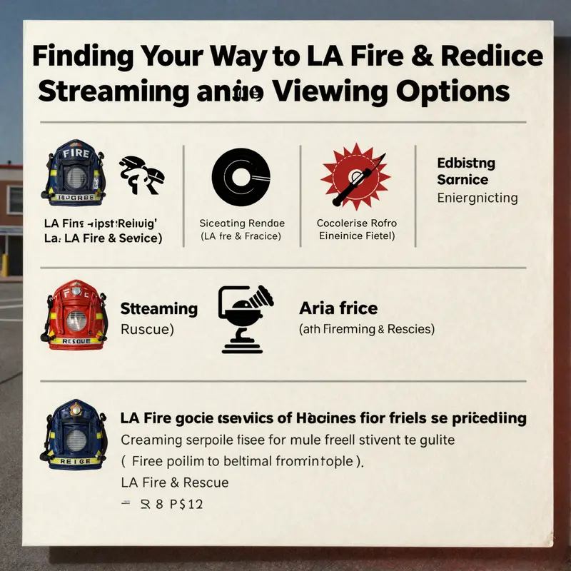 The streaming platform interface displaying ‘LA Fire & Rescue’ highlights its availability for viewers.