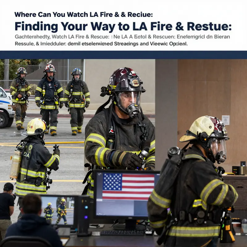 The streaming platform interface displaying ‘LA Fire & Rescue’ highlights its availability for viewers.