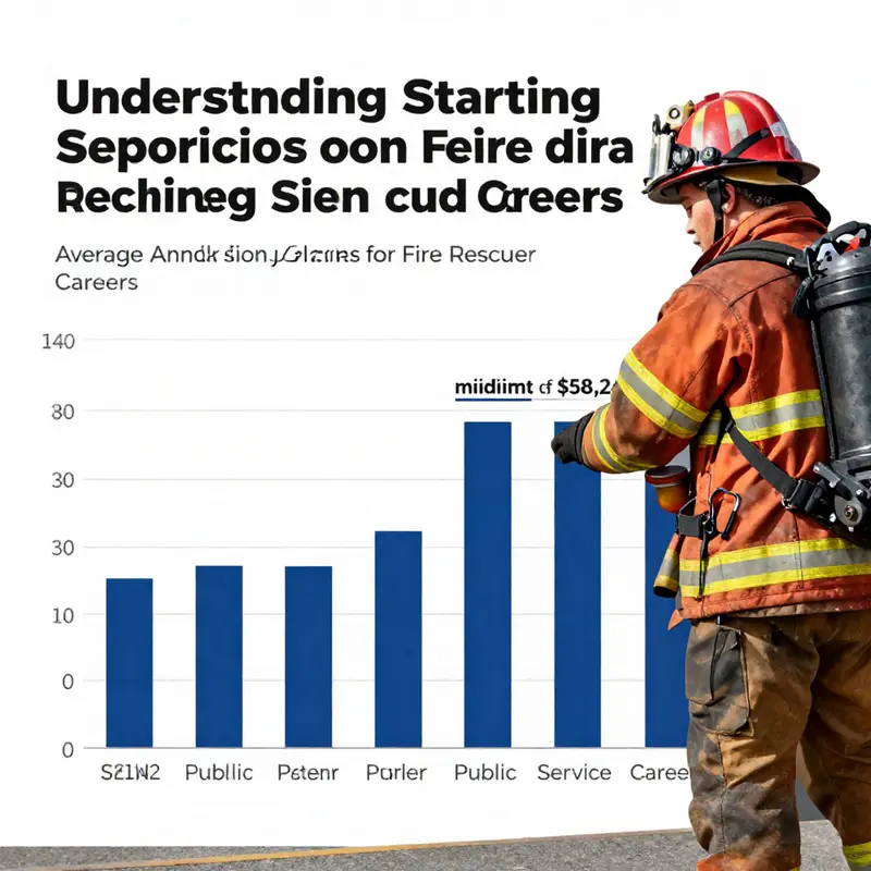 Map illustrating the regional variations in starting salaries for fire rescue professionals across the U.S.