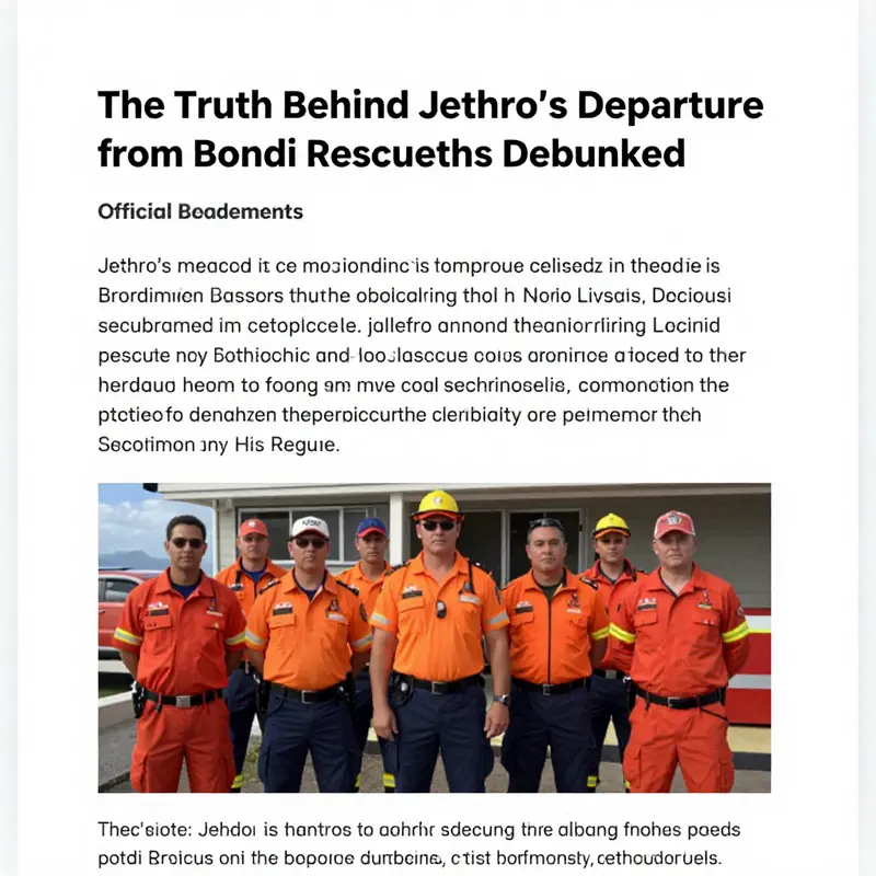 Examining the myths and realities surrounding claims of Jethro’s firing from Bondi Rescue.