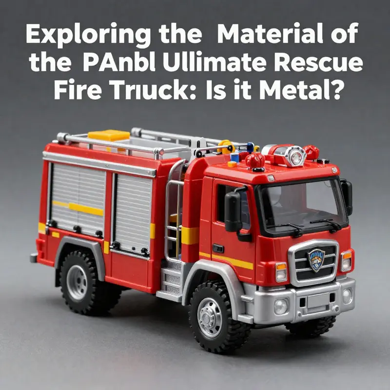 The die-cast metal construction of the Patrol Ultimate Rescue Fire Truck exemplifies durability and design.