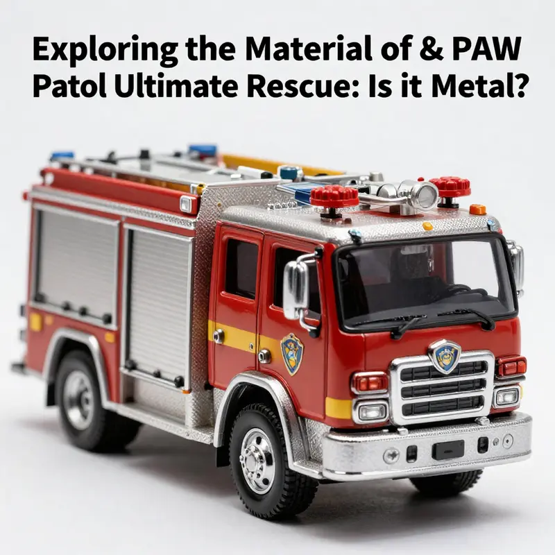 The die-cast metal construction of the Patrol Ultimate Rescue Fire Truck exemplifies durability and design.