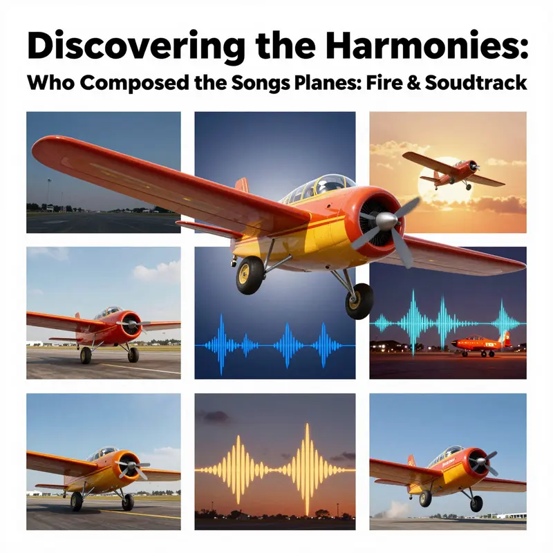 A visual representation capturing the essence of the *Planes: Fire & Rescue* soundtrack.