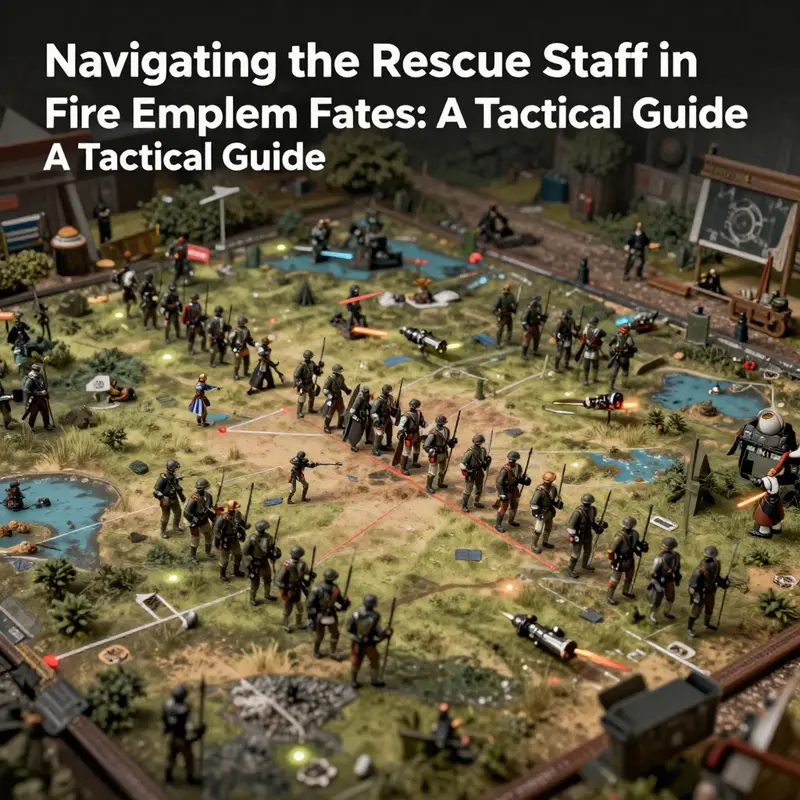 The pivotal moment showcasing the Rescue staff in action, influencing unit placements in battle.
