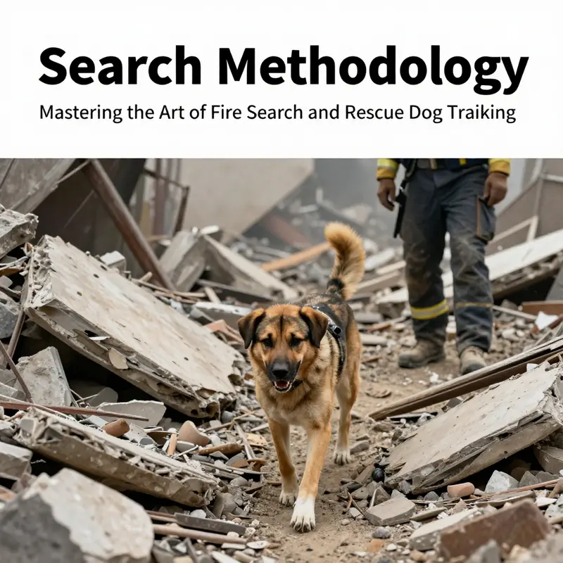 Trainers assess puppies for potential fire SAR candidates based on key traits such as confidence and drive.