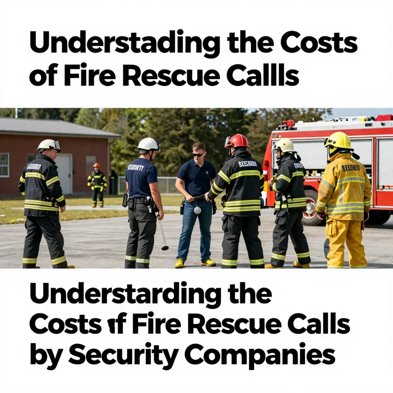 Image of security and fire rescue teams engaged in a training session, highlighting their joint efforts towards emergency preparedness.