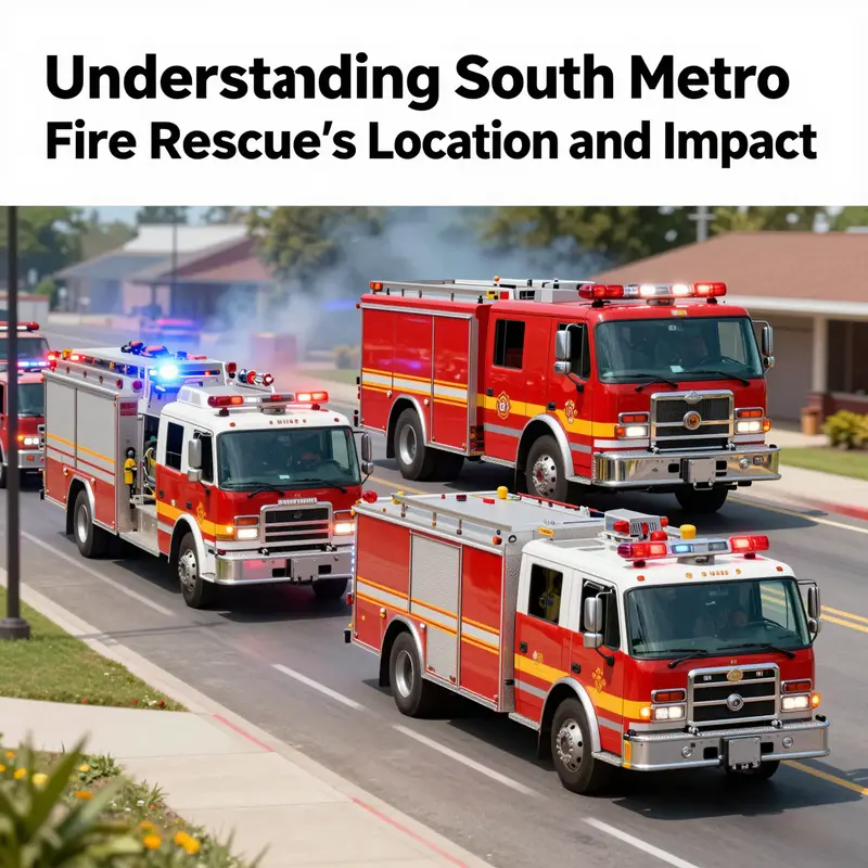 South Metro Fire Rescue vehicles responding to an emergency situation.