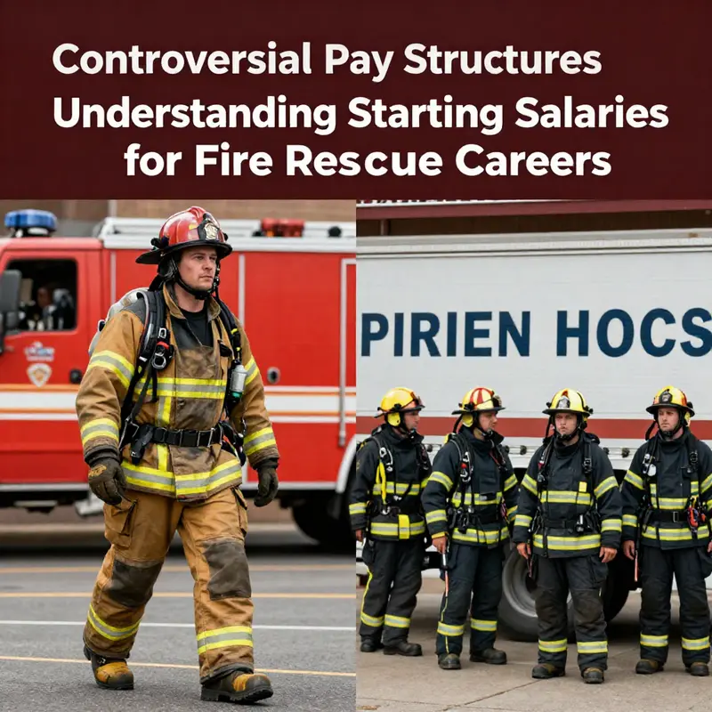 Map illustrating the regional variations in starting salaries for fire rescue professionals across the U.S.