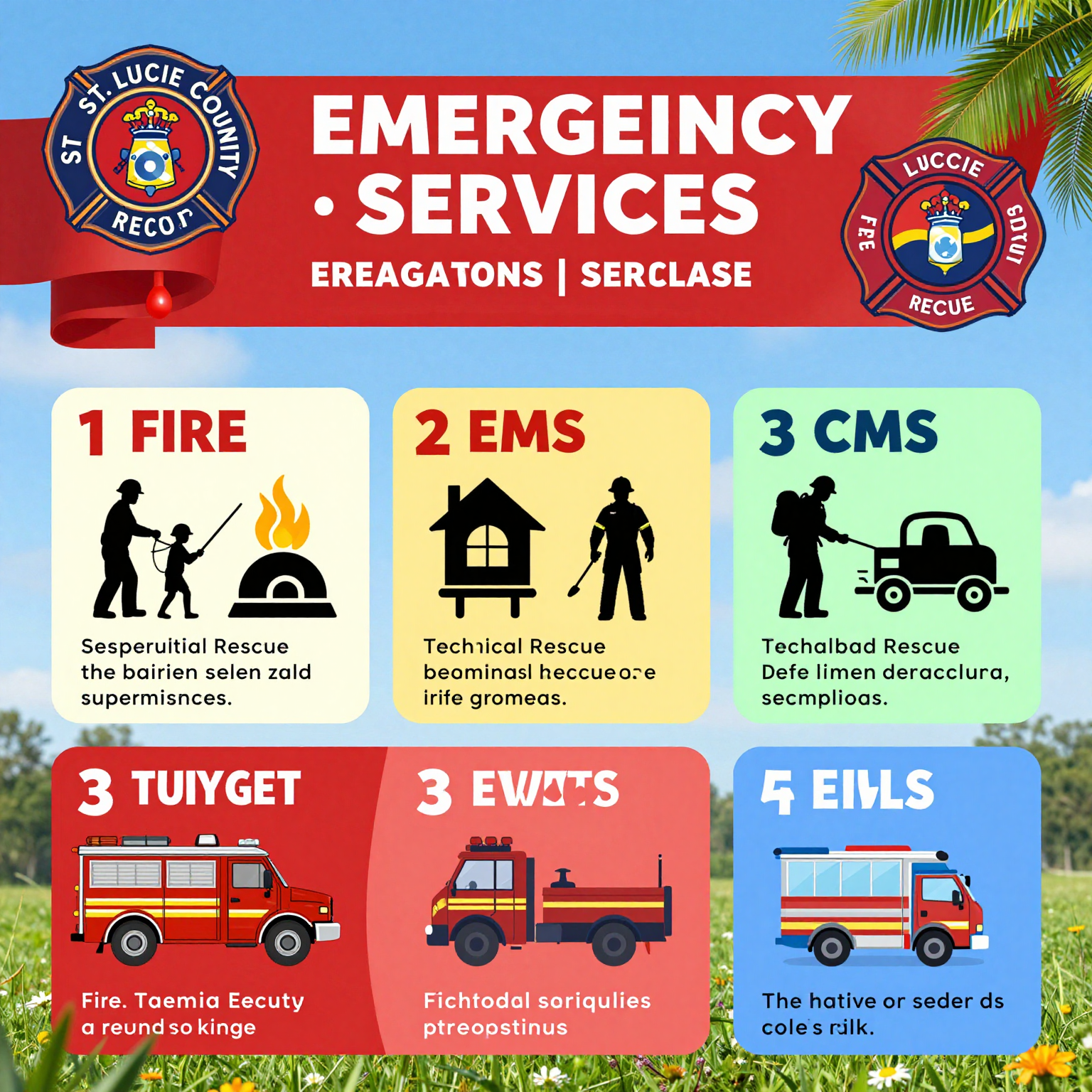 St. Lucie County Fire and Rescue Services Infographic