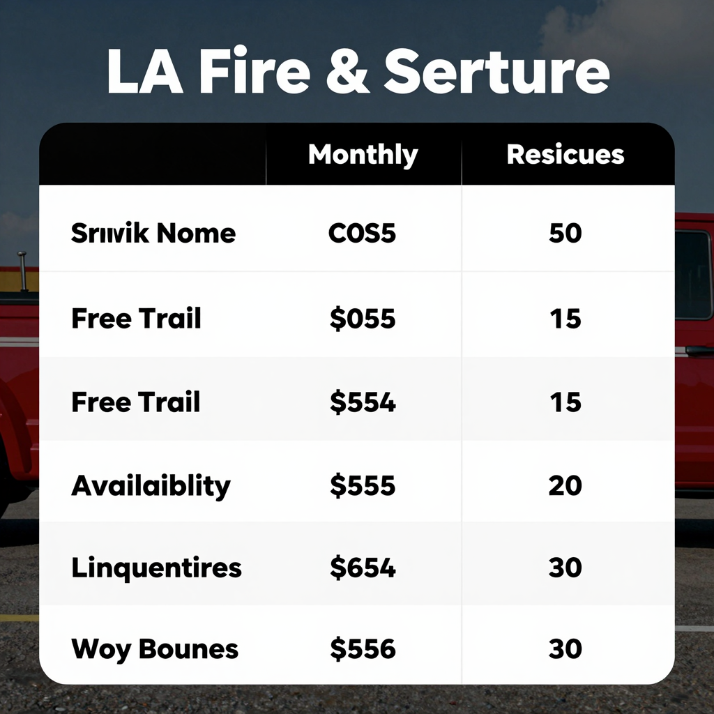 Streaming Services Comparison for LA Fire and Rescue