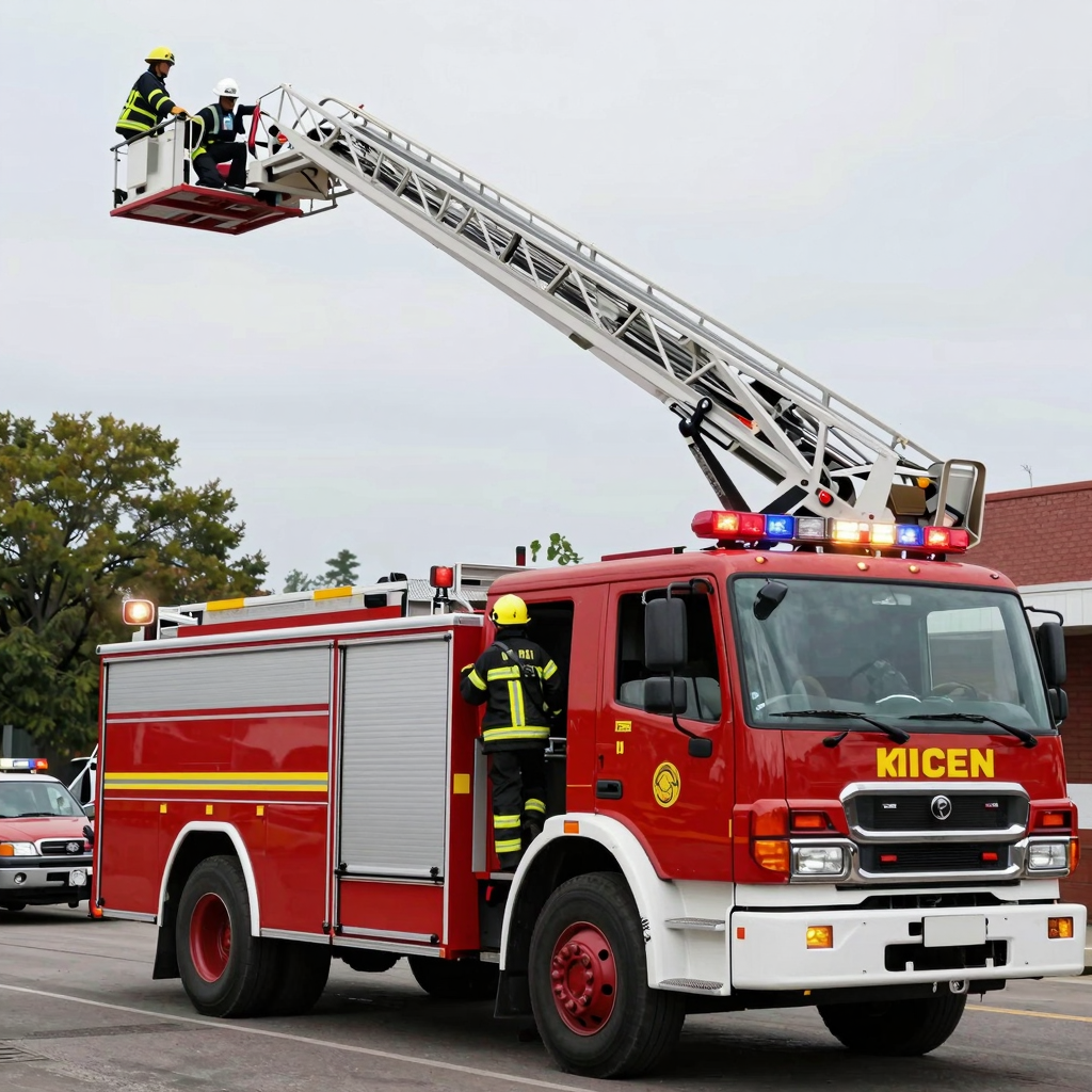 Fire Engine Ladder Truck