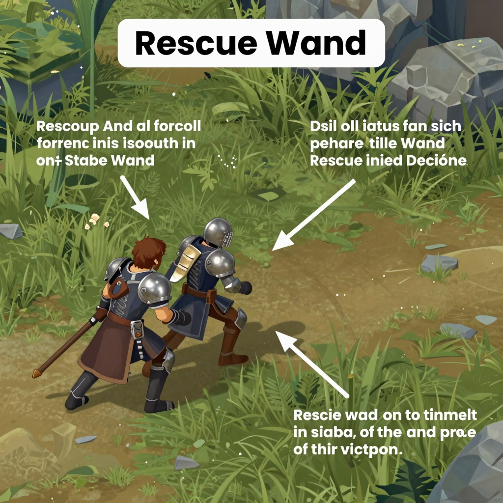 Diagram of Rescue Wand Usage