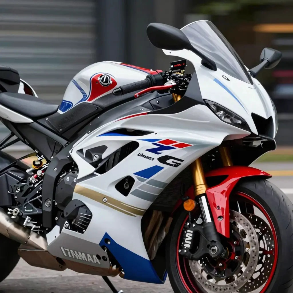 Yamaha R6 Motorcycle with 3D Printed Fairings