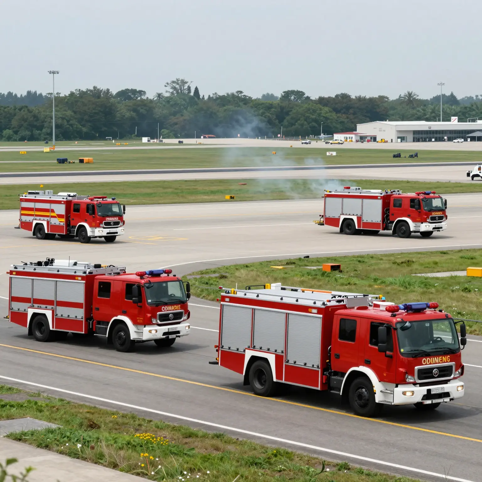 Airport Fire Truck in Action